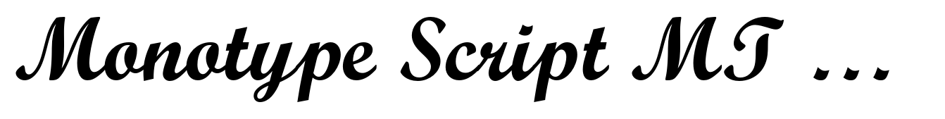 Monotype Script MT Pro Bold